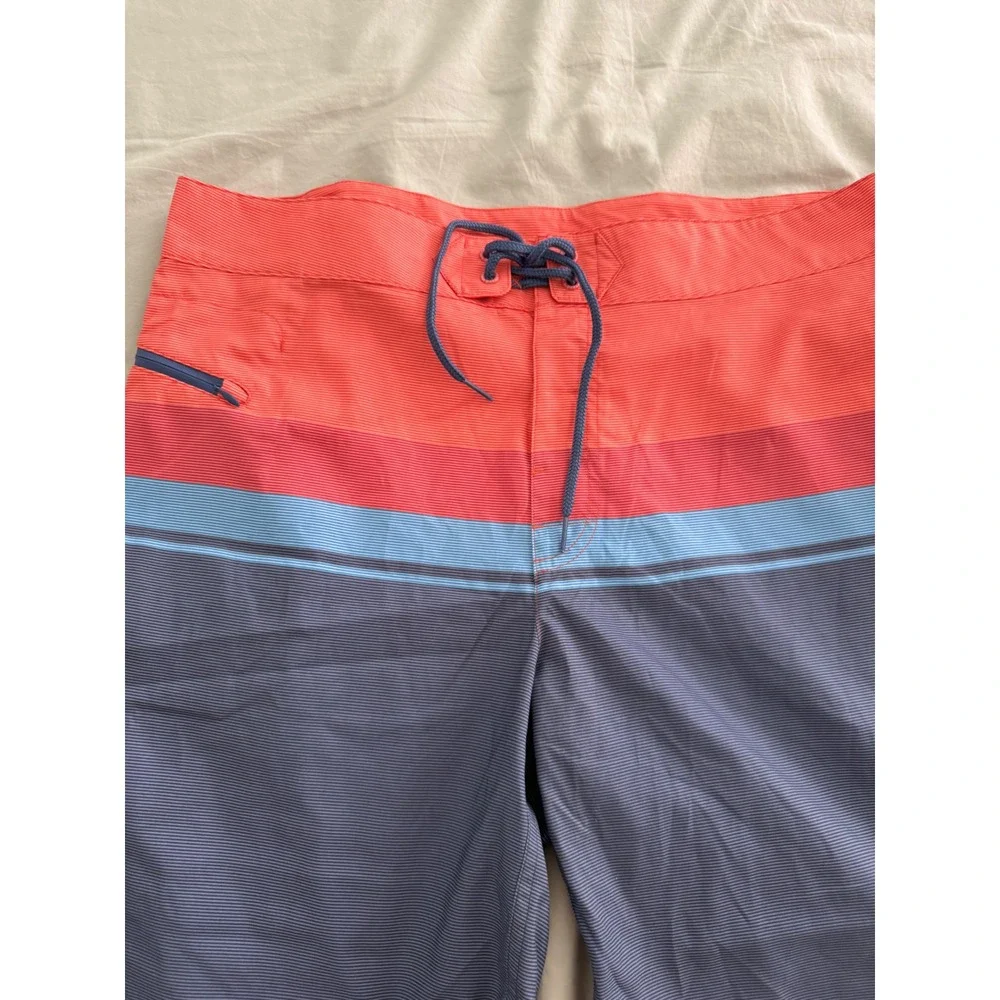 Vineyard Vines Board Shorts‎ Mens 34 NWT Mai Tai Stripe Swim Trunks Beach Preppy